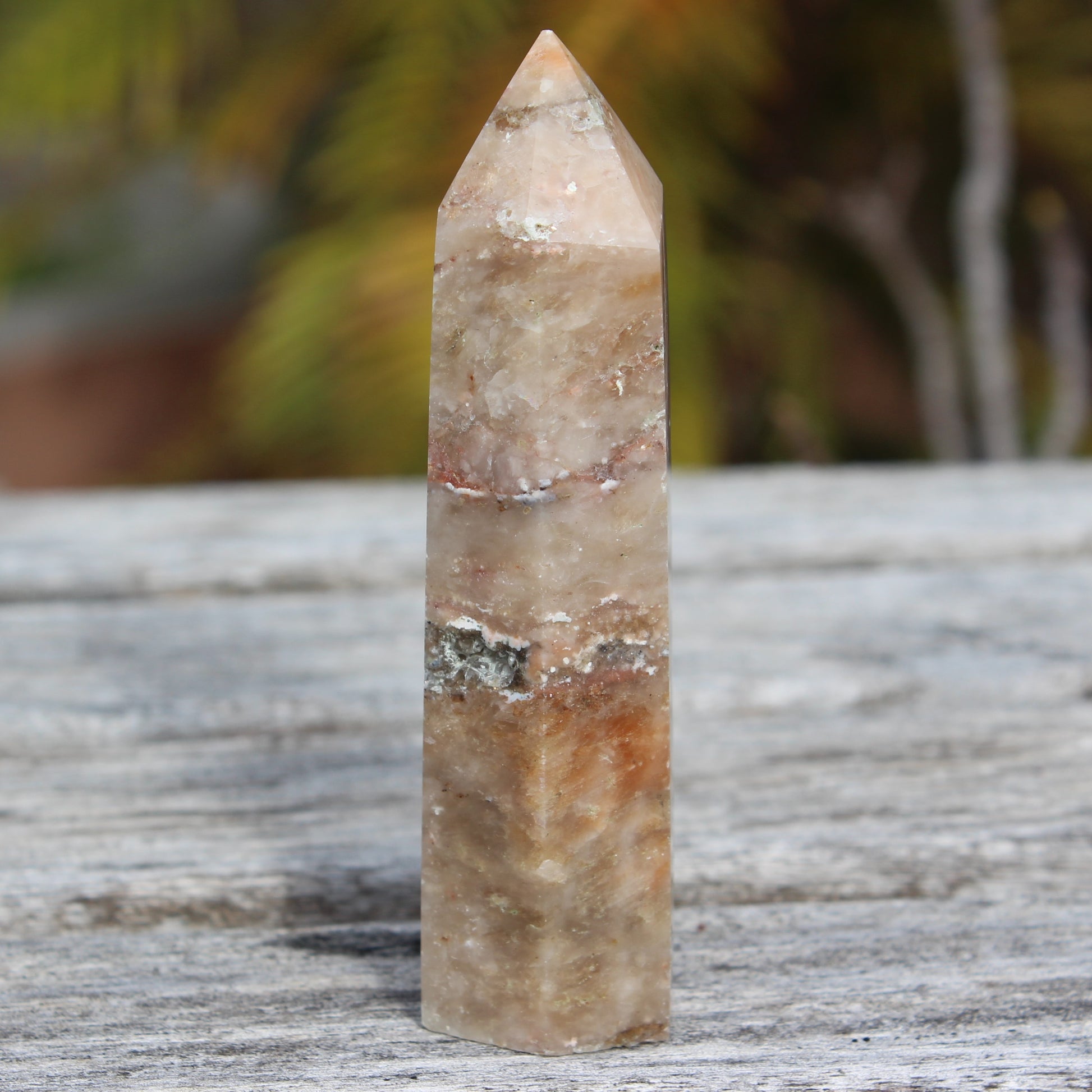 Golden Arusha Quartz wand 127g Rocks and Things