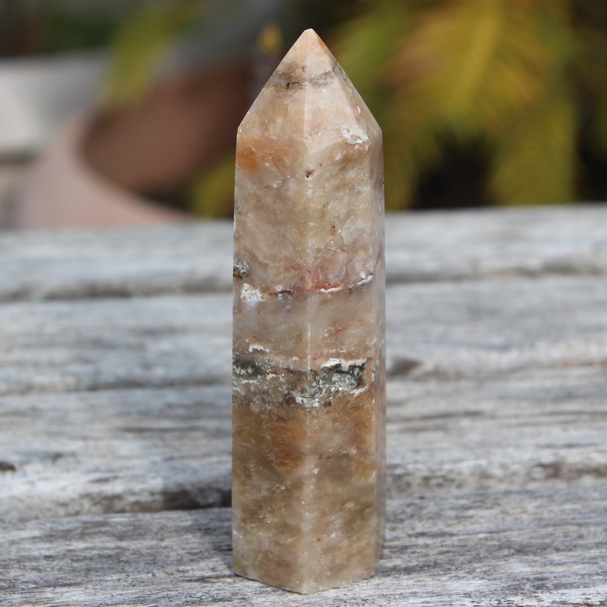 Golden Arusha Quartz wand 127g Rocks and Things