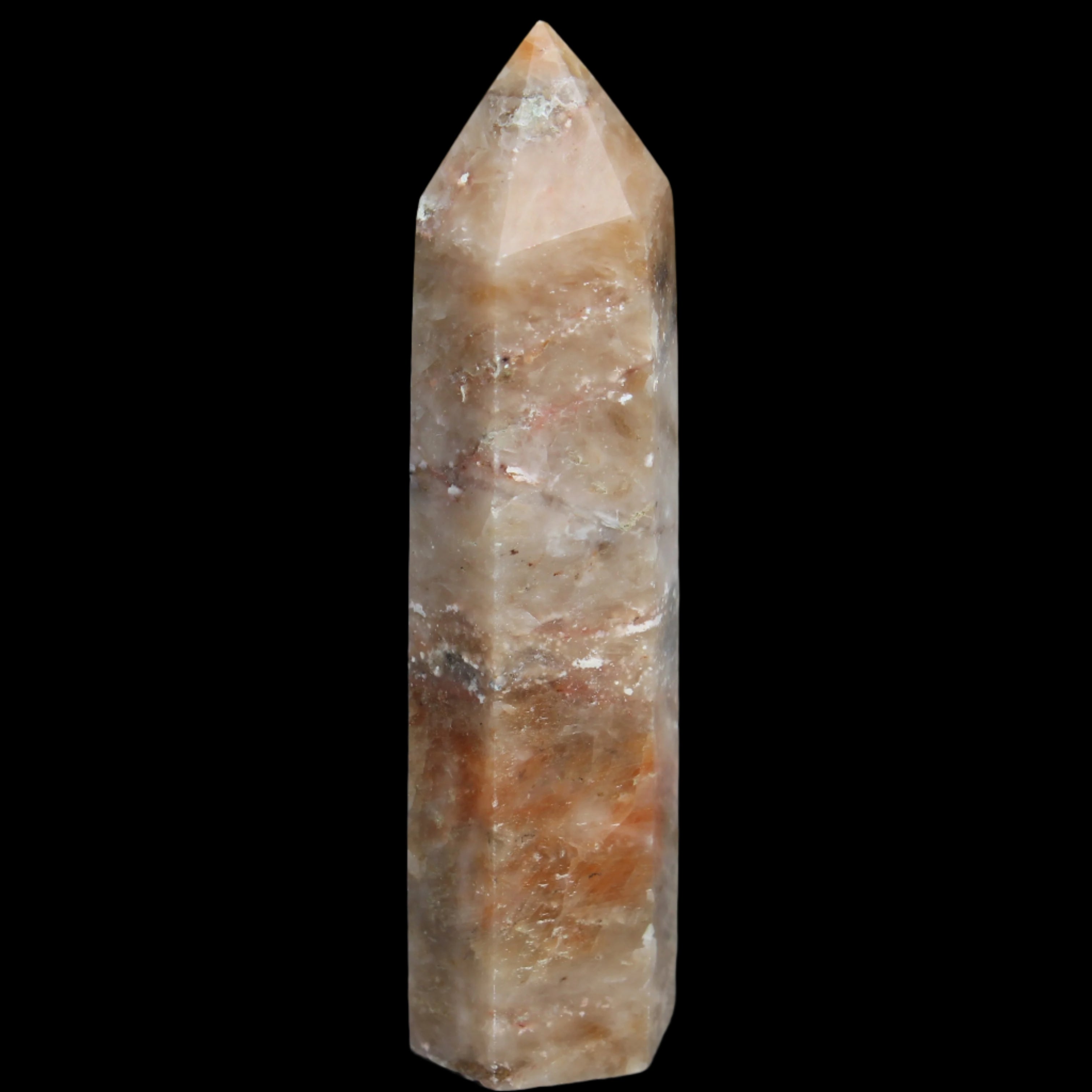 Golden Arusha Quartz wand 127g in sunlight - Rocks and Things Store