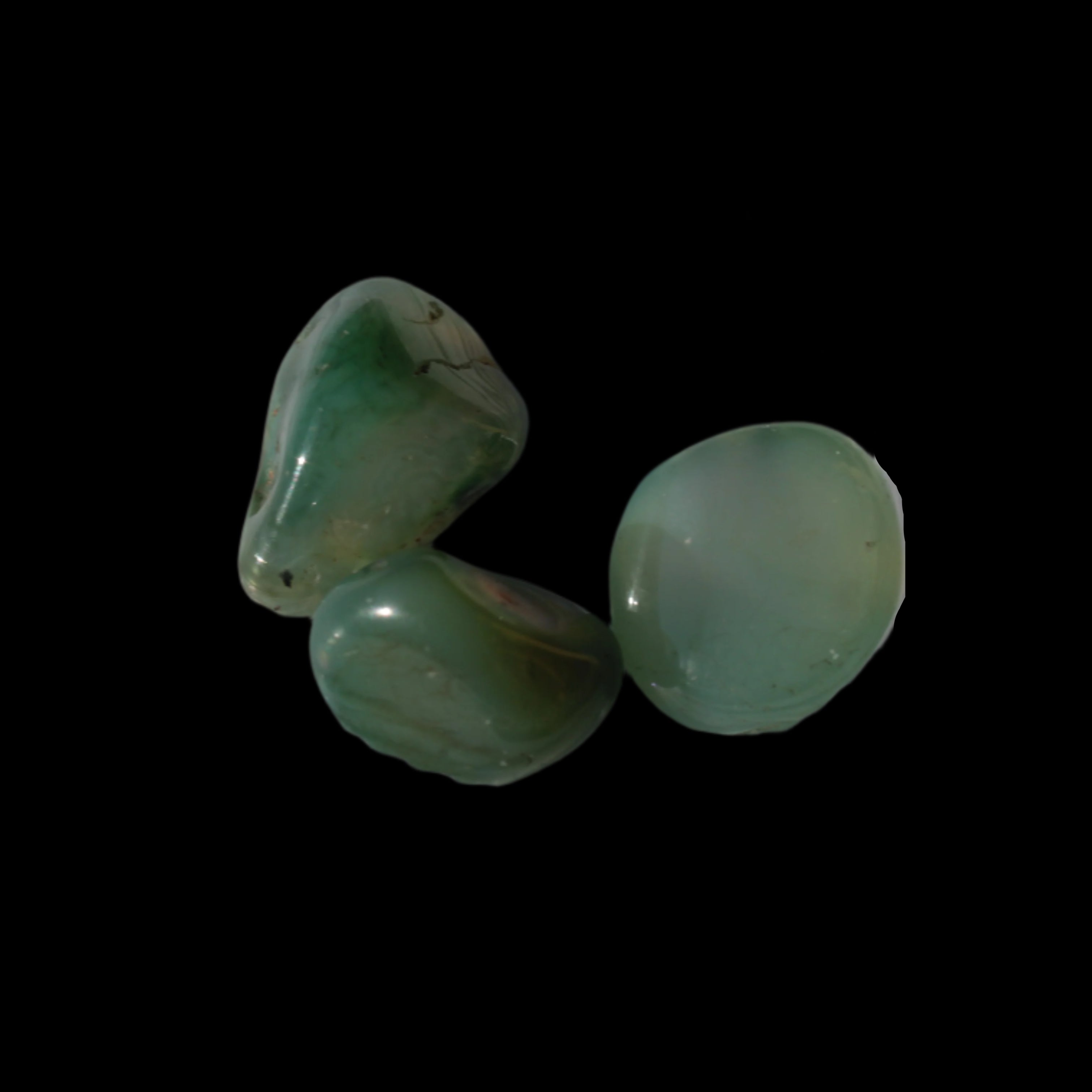 Green Aventurine 3 tumbled stones 7-9g in sunshine -  Rocks and Things Store