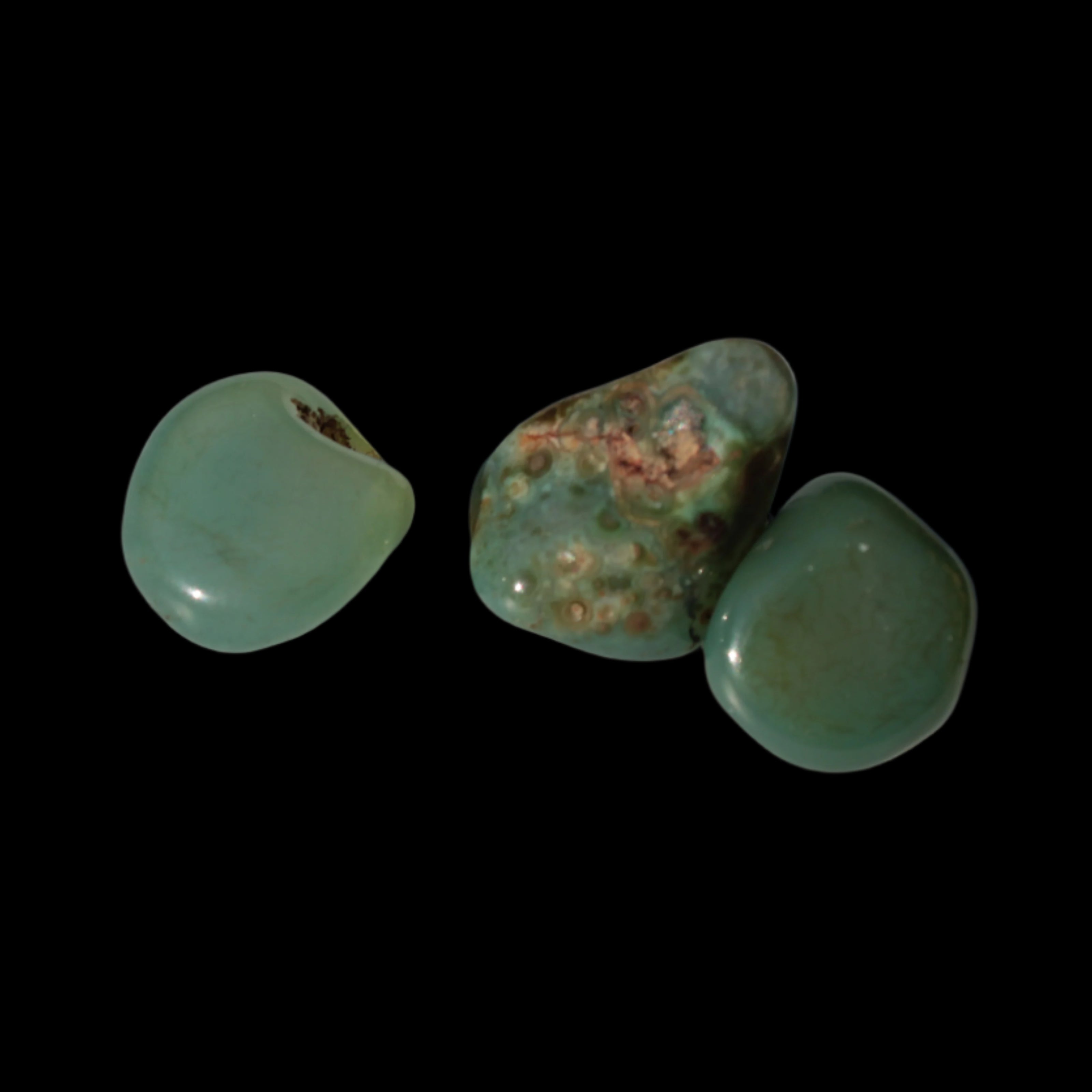 Green Aventurine 3 tumbled stones 7-9g in sunshine -  Rocks and Things Store