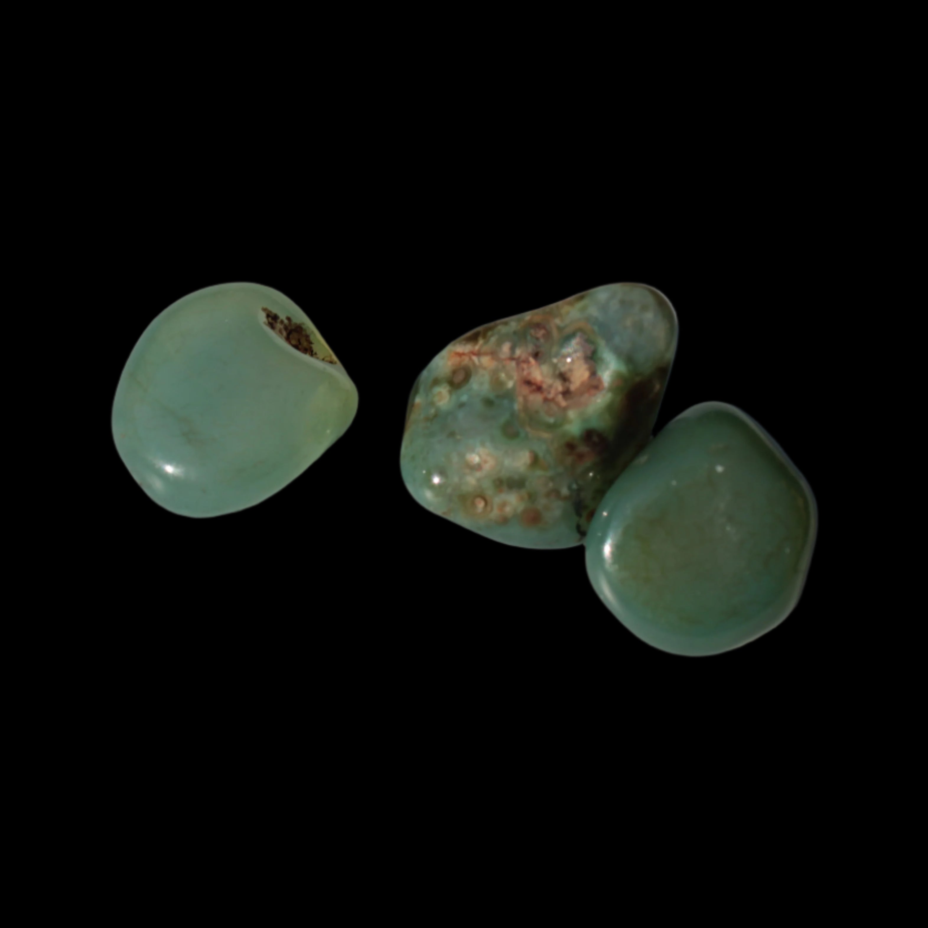 Green Aventurine 3 tumbled stones 7-9g in sunshine -  Rocks and Things Store