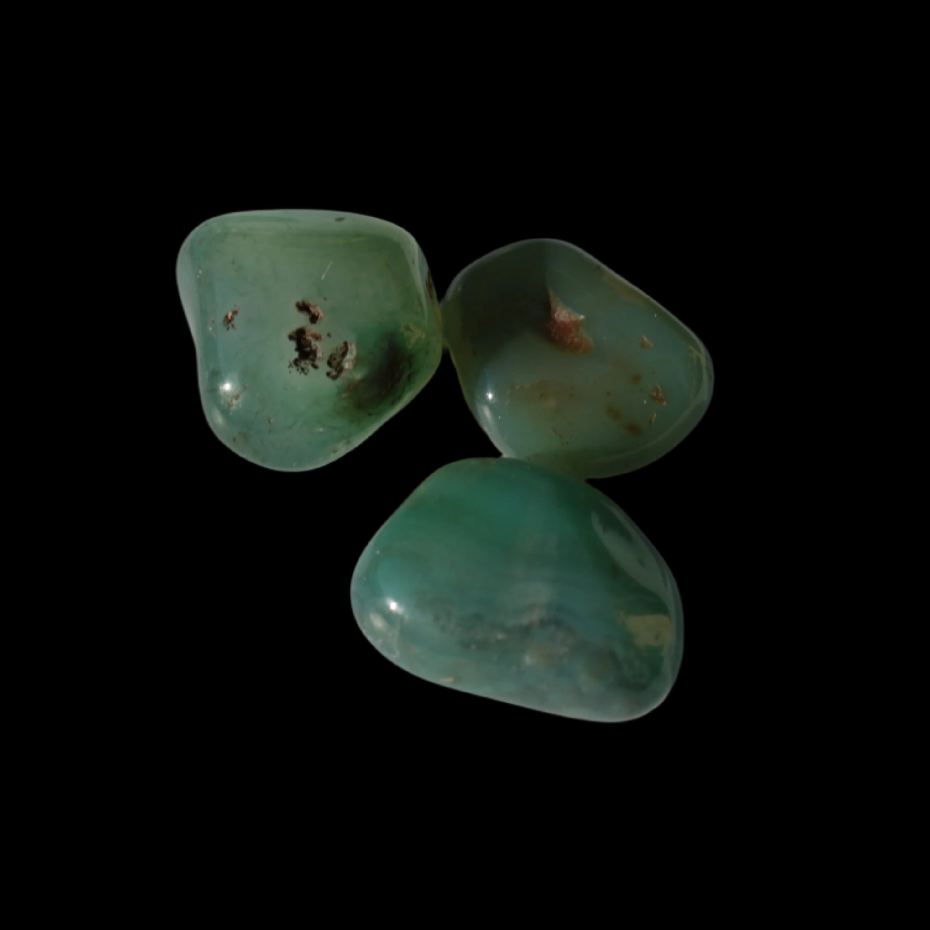 Green Aventurine 3 tumbled stones 7-9g in sunshine -  Rocks and Things Store