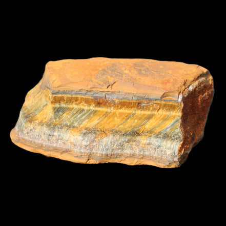 Blue Tigers Eye natural rough from Brazil 101g in sunlight - Rocks and Things Store