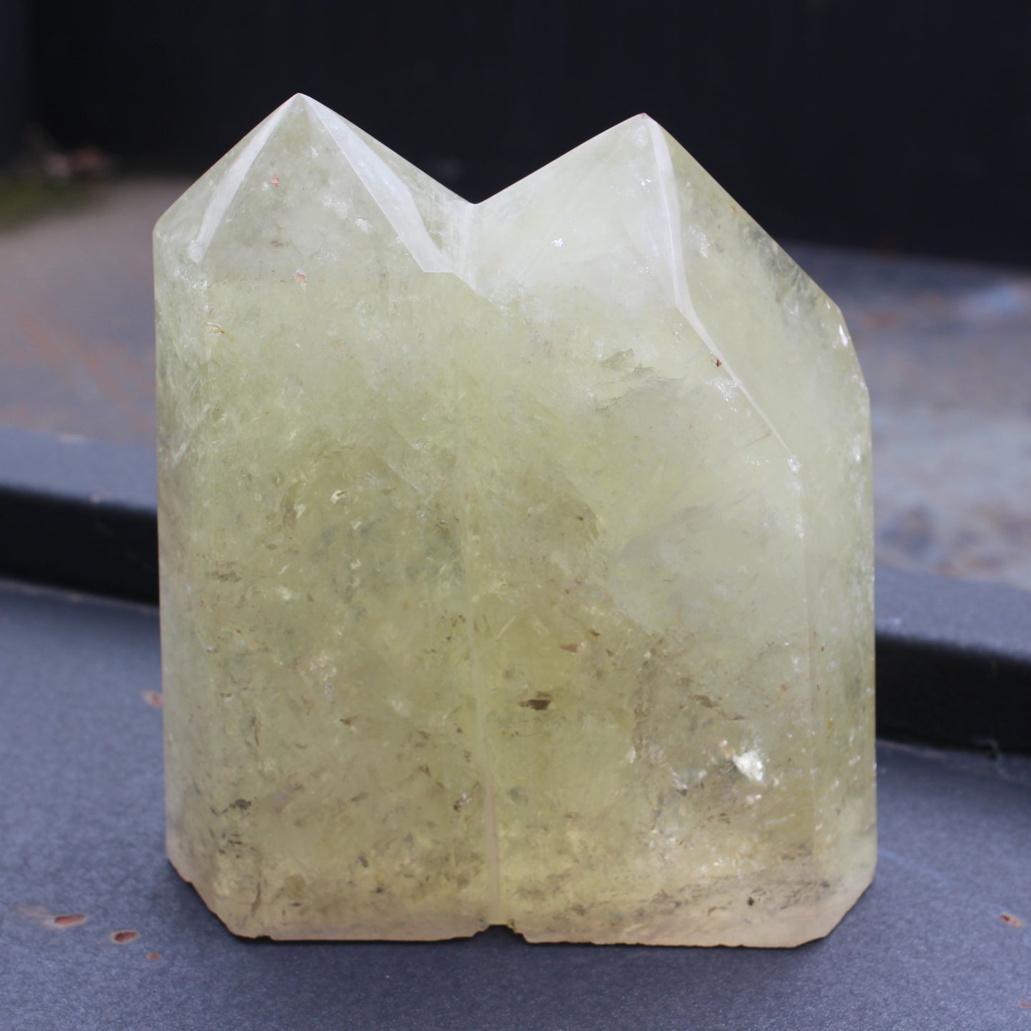 Smoky Citrine double-point obelisk 3460g