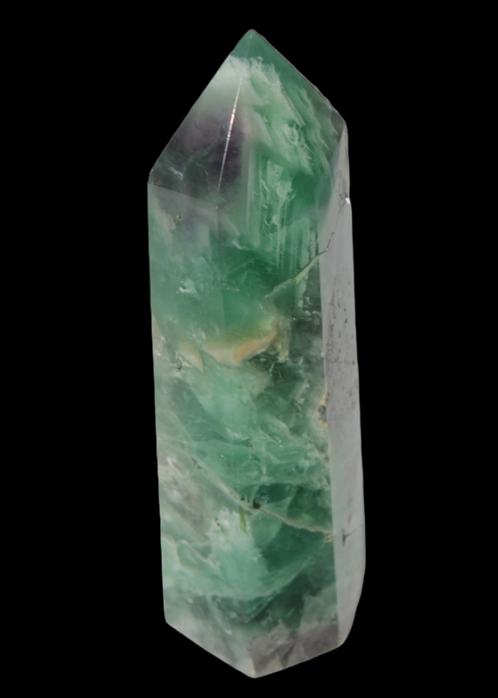 Fluorite obelisk 766g in sunlight - Rocks and Things Store