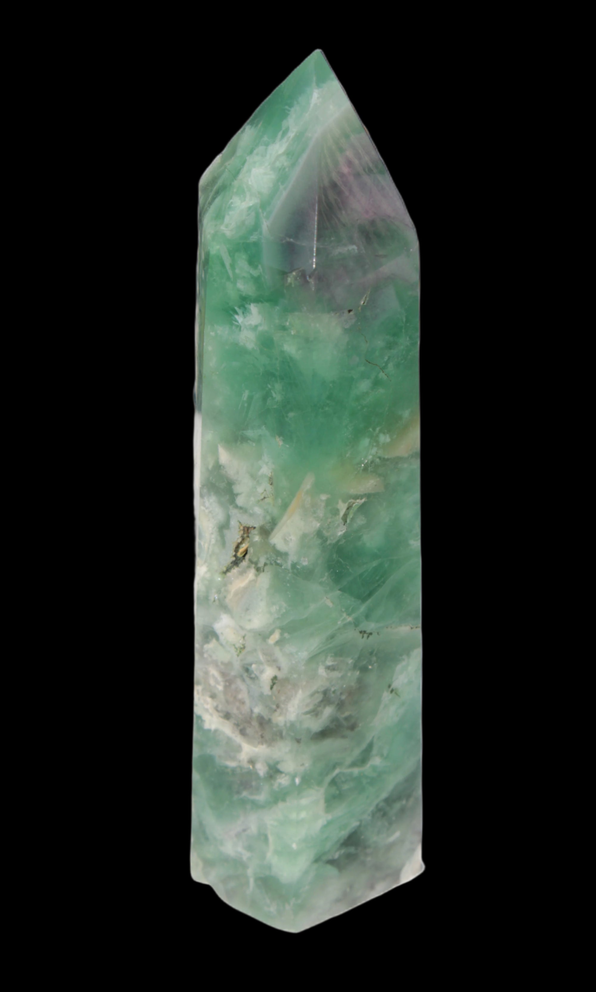 Fluorite obelisk 766g in sunlight - Rocks and Things Store