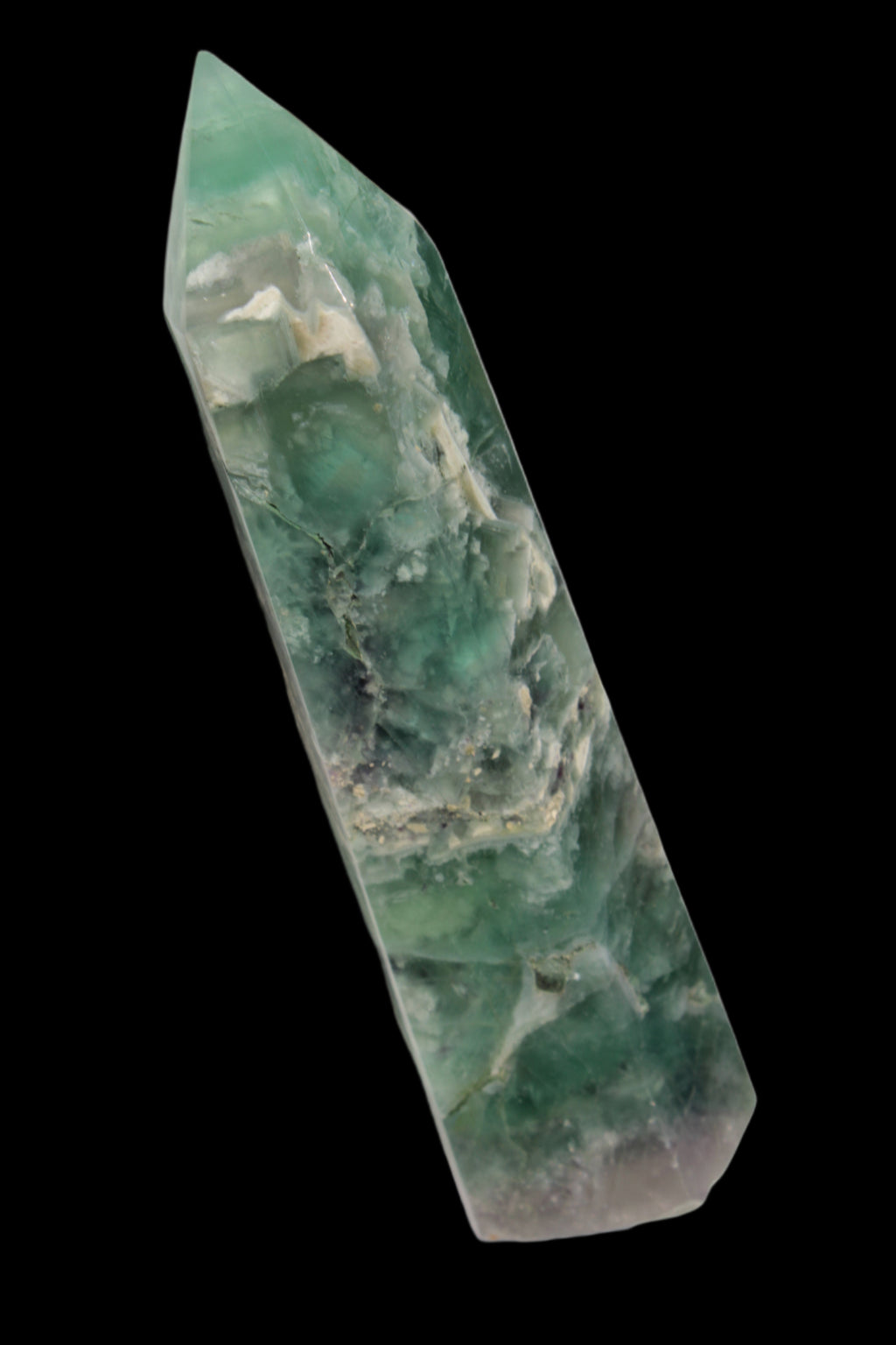 Fluorite obelisk 766g in sunlight - Rocks and Things Store