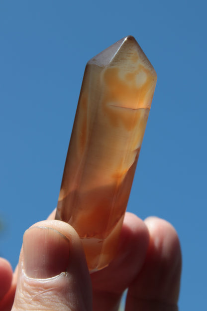 Cherry Blossom Agate wand from Madagascar 43g Rocks and Things