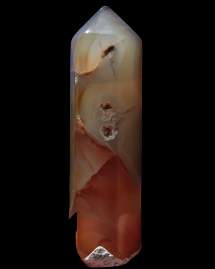 Cherry Blossom Agate wand from Madagascar 43g - Rocks and Things Store
