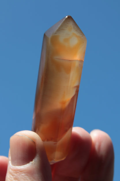 Cherry Blossom Agate wand from Madagascar 43g Rocks and Things