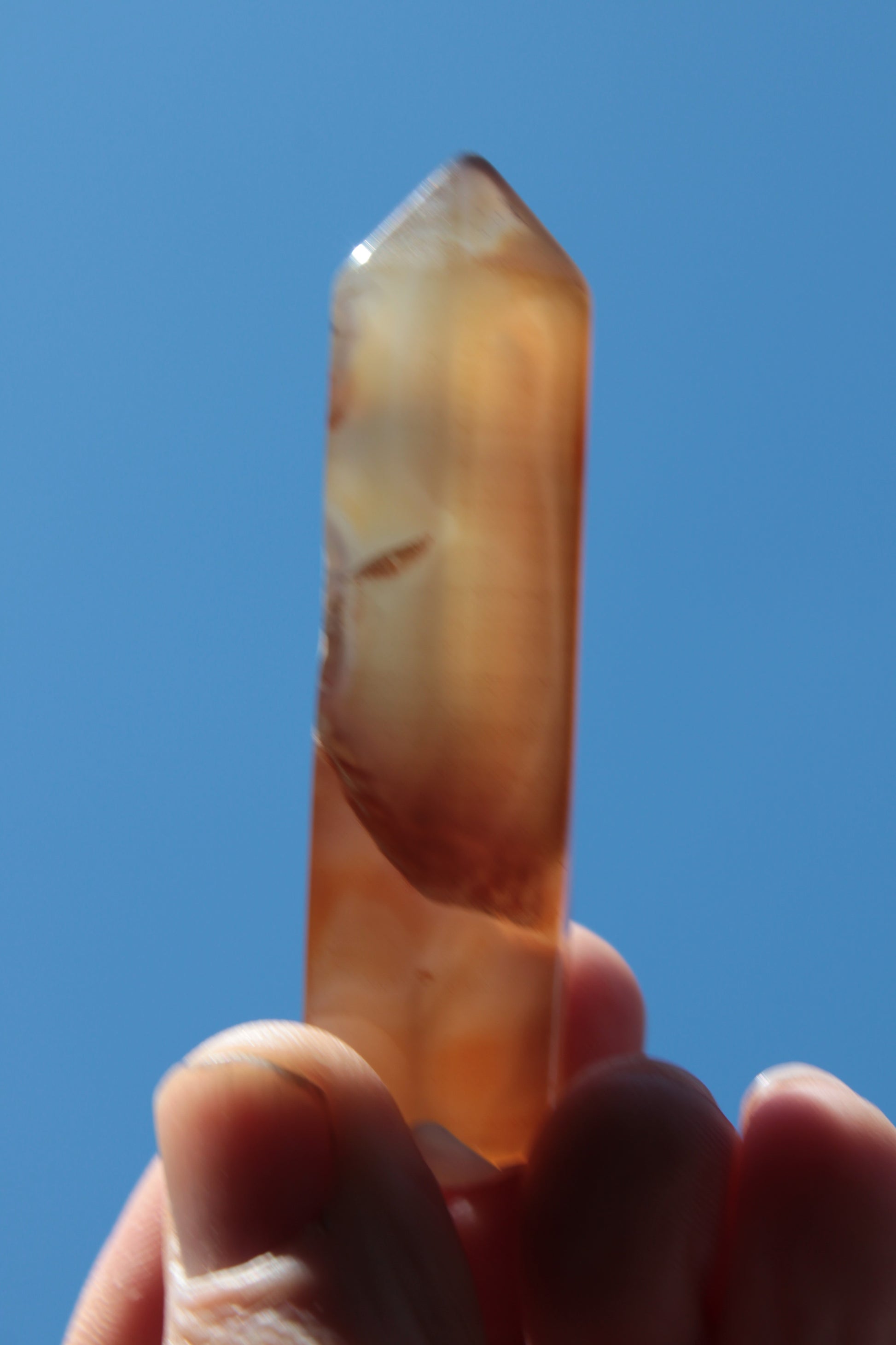 Cherry Blossom Agate wand from Madagascar 43g Rocks and Things