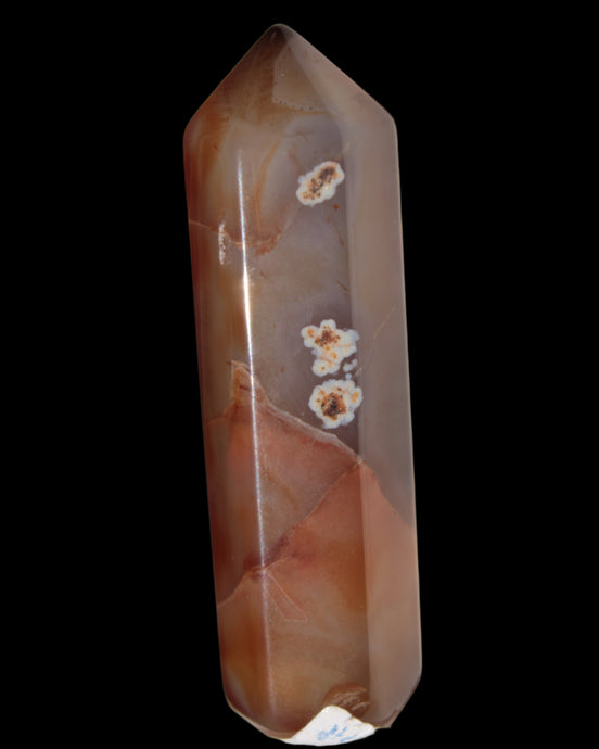 Cherry Blossom Agate wand from Madagascar 43g - Rocks and Things Store