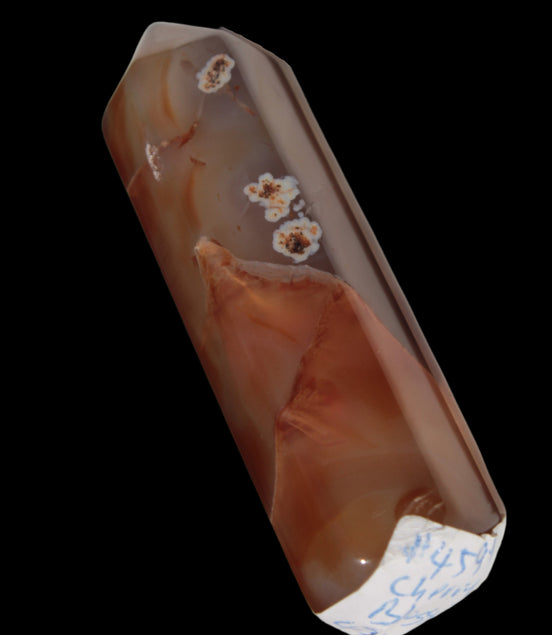 Cherry Blossom Agate wand from Madagascar 43g - Rocks and Things Store