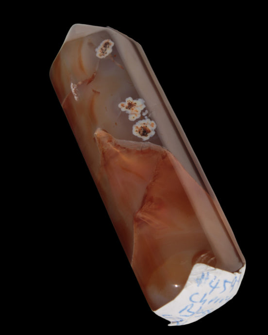 Cherry Blossom Agate wand from Madagascar 43g - Rocks and Things Store