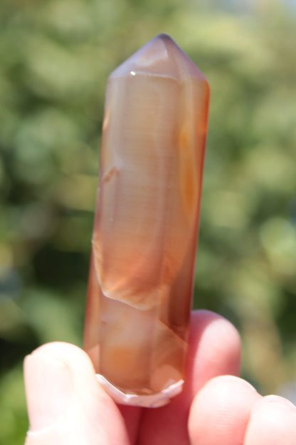 Cherry Blossom Agate wand from Madagascar 43g Rocks and Things