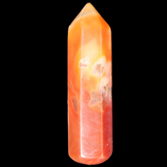 Cherry Blossom Agate wand from Madagascar 43g in sunlight - Rocks and Things Store