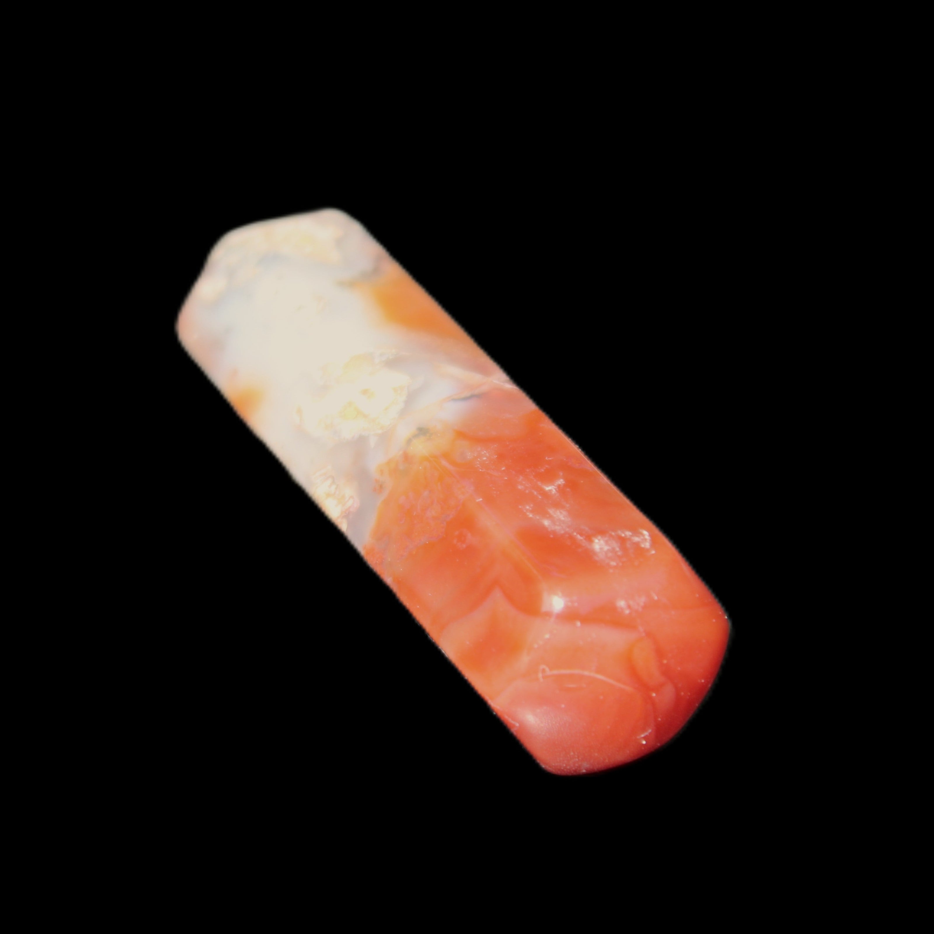 Cherry Blossom Agate wand from Madagascar 43g in sunlight - Rocks and Things Store