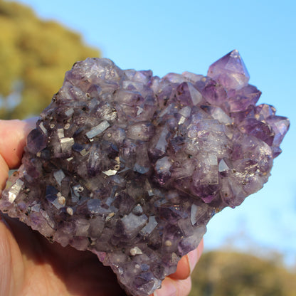 Amethyst geode cluster 517g