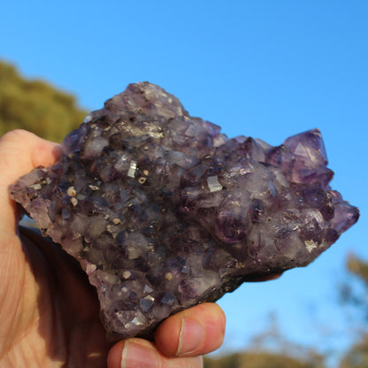 Amethyst geode cluster 517g