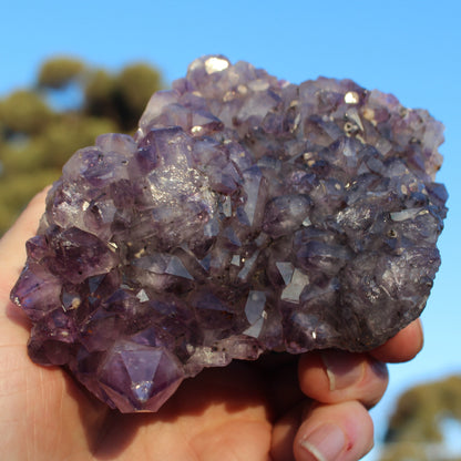 Amethyst geode cluster 517g