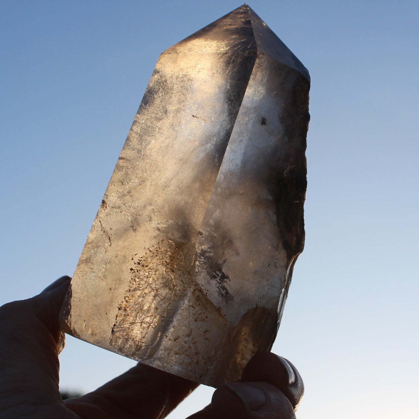 Smoky Quartz obelisk 765g Rocks and Things