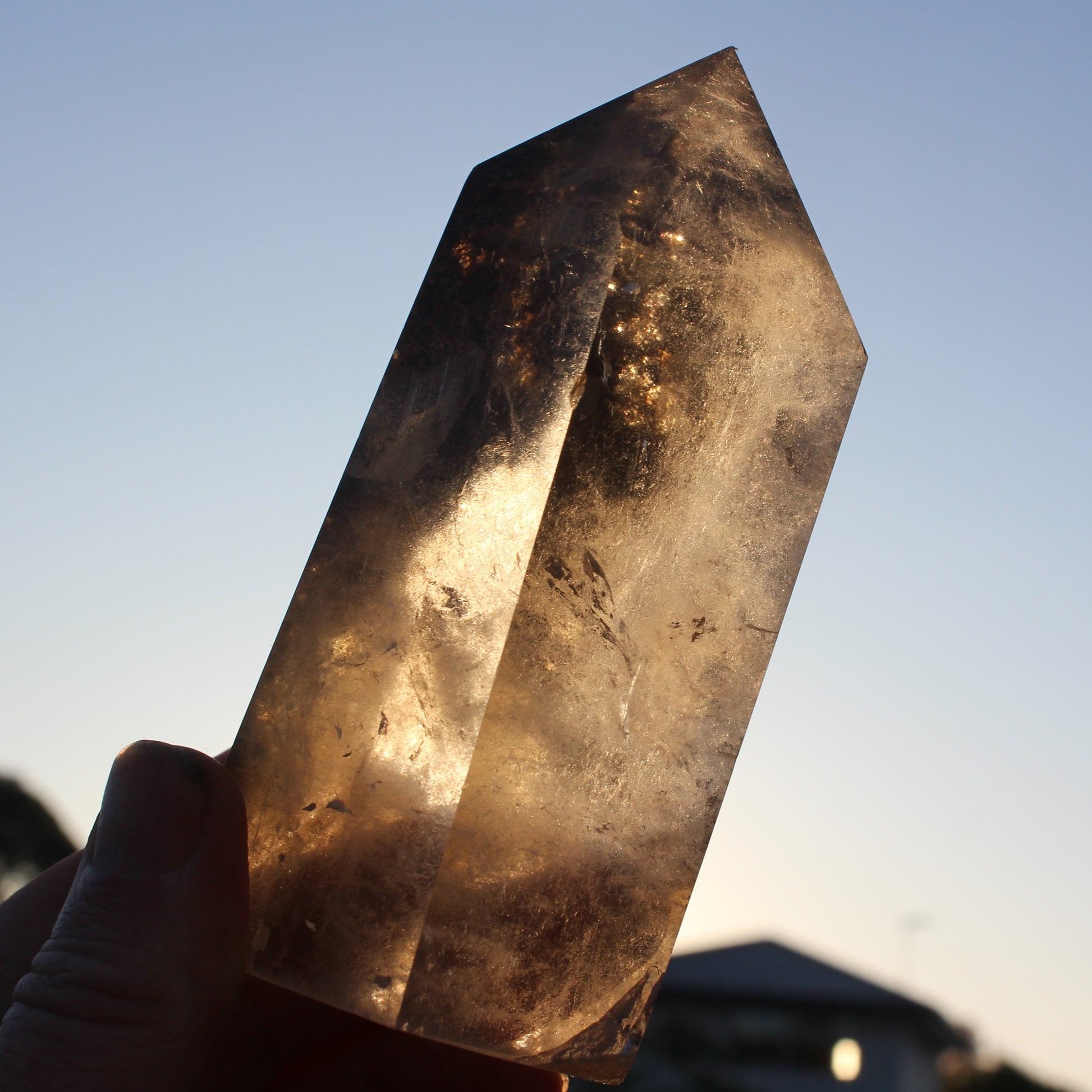 Smoky Quartz obelisk 765g Rocks and Things