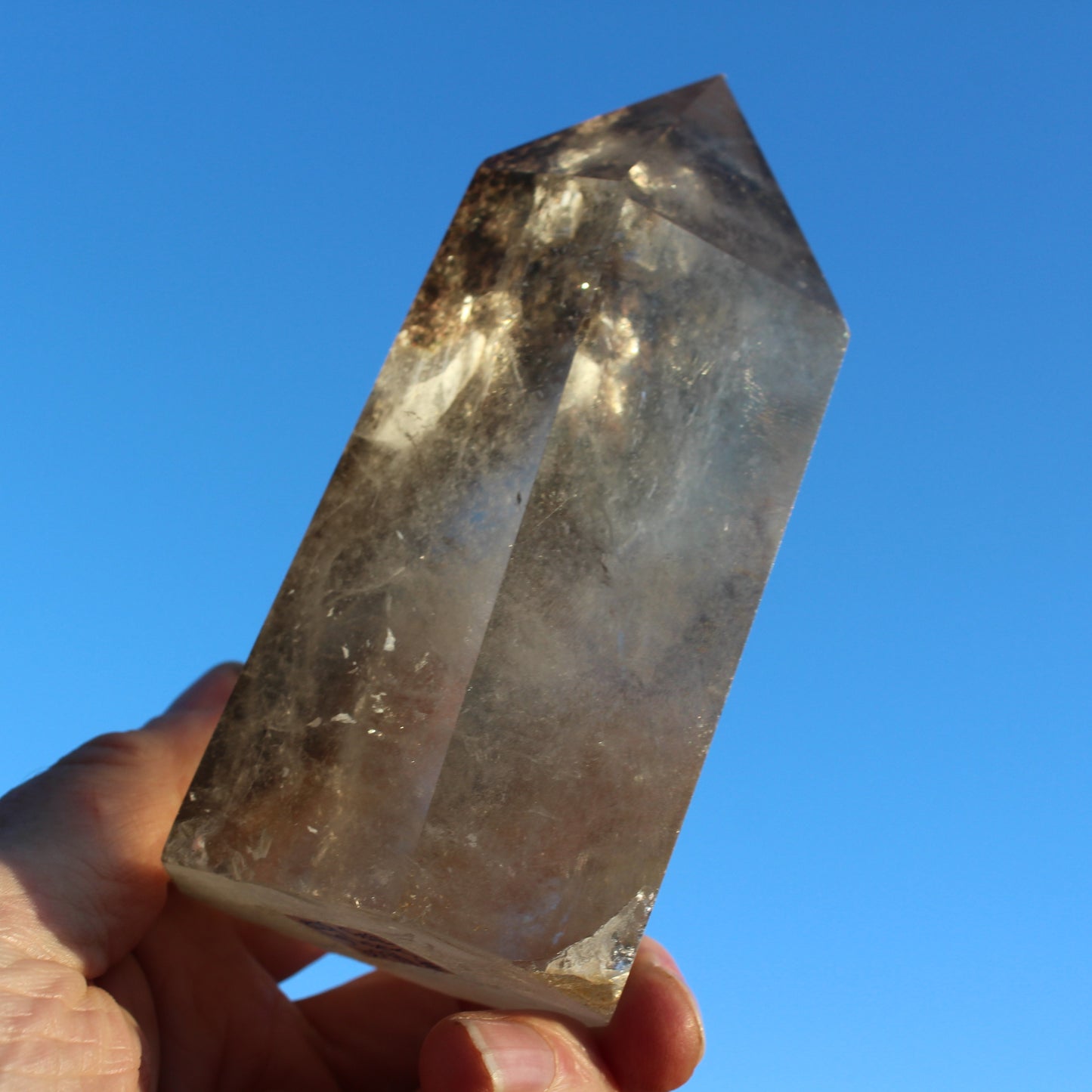 Smoky Quartz obelisk 765g Rocks and Things