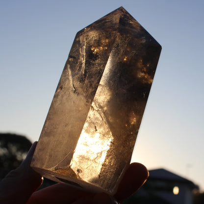 Smoky Quartz obelisk 765g Rocks and Things