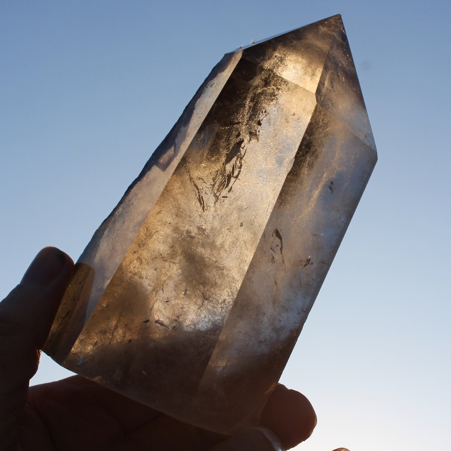 Smoky Quartz obelisk 765g Rocks and Things