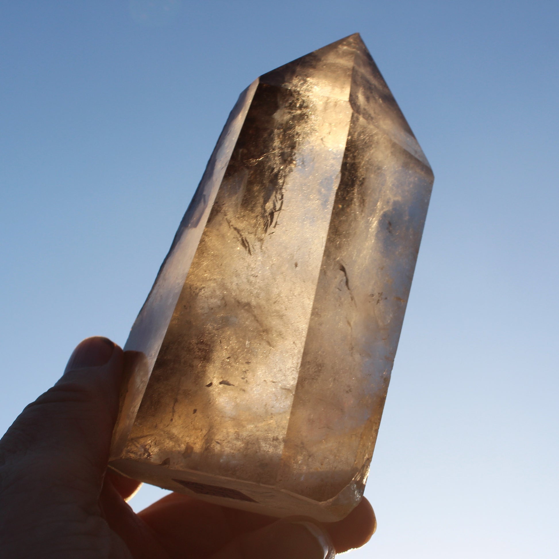 Smoky Quartz obelisk 765g Rocks and Things