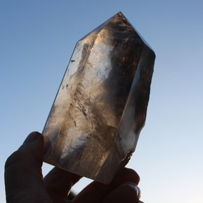 Smoky Quartz obelisk 765g Rocks and Things