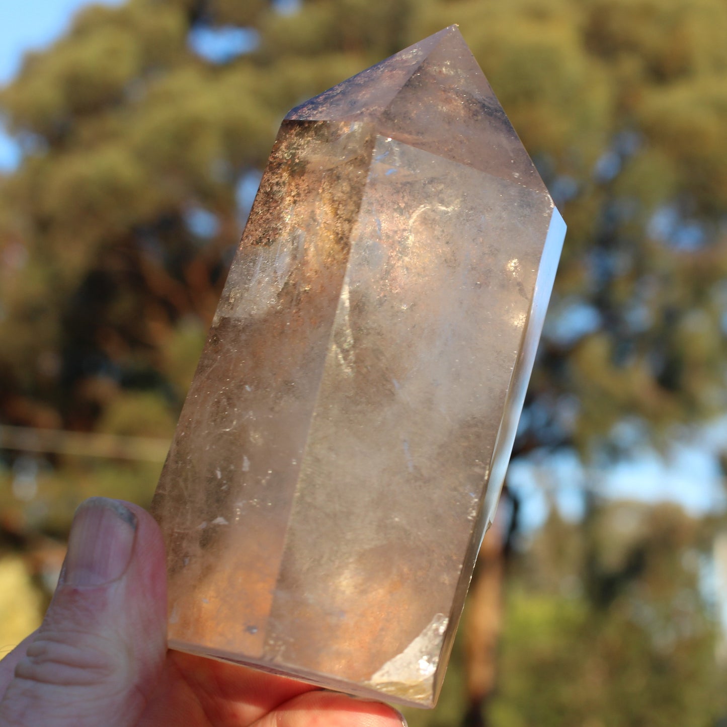 Smoky Quartz obelisk 765g Rocks and Things