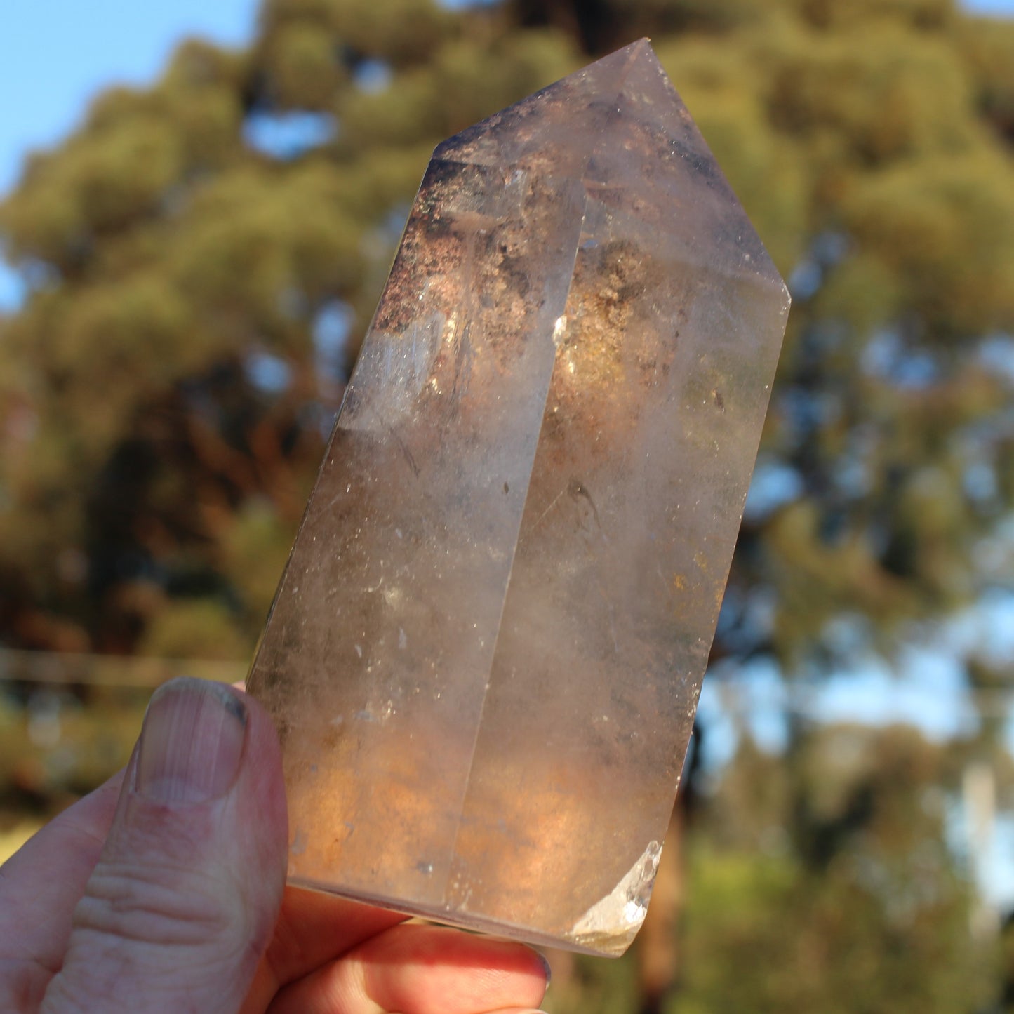 Smoky Quartz obelisk 765g Rocks and Things