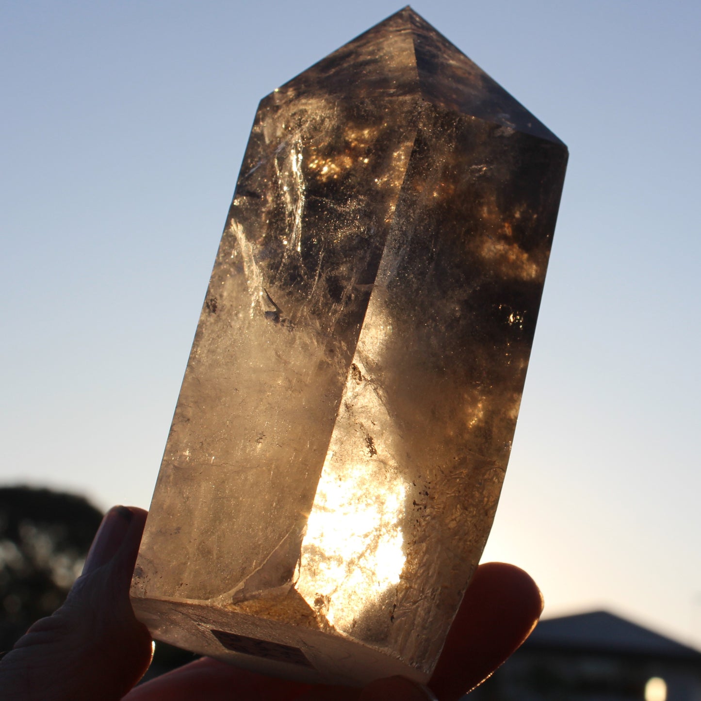 Smoky Quartz obelisk 765g Rocks and Things