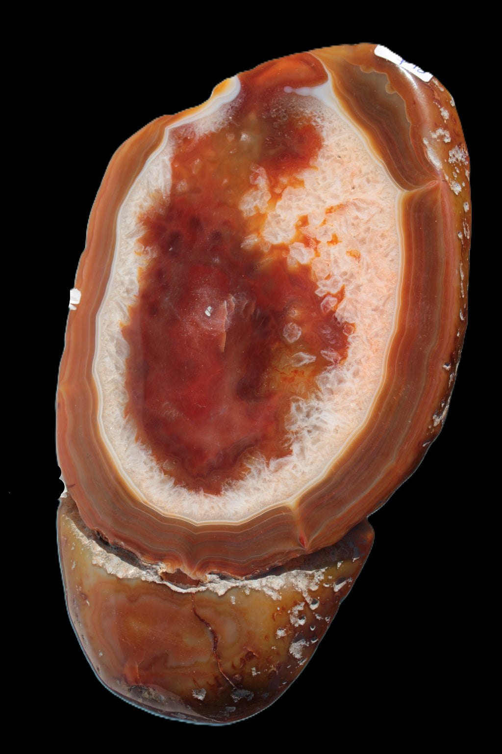 Agate banded lavender slice from Brazil 747g - Rocks and Things Store