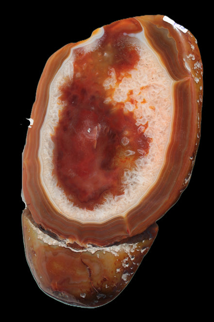 Agate banded lavender slice from Brazil 747g - Rocks and Things Store