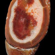 Agate banded lavender slice from Brazil 747g - Rocks and Things Store