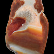 Agate banded lavender slice from Brazil 747g - Rocks and Things Store