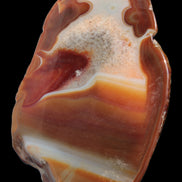 Agate banded lavender slice from Brazil 747g - Rocks and Things Store