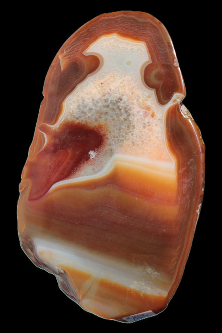 Agate banded lavender slice from Brazil 747g - Rocks and Things Stores