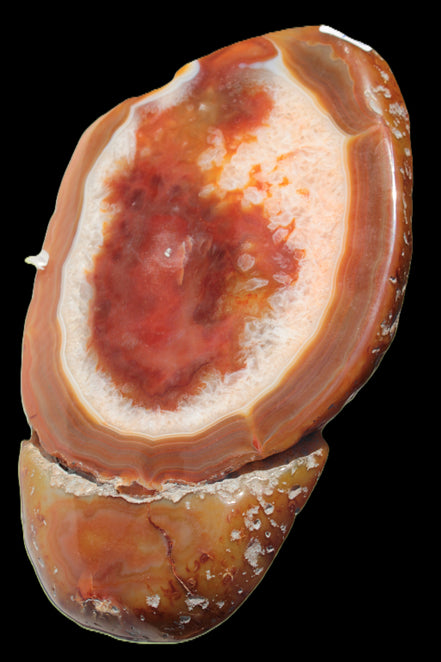 Agate banded lavender slice from Brazil 747g - Rocks and Things Store