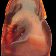 Agate banded lavender slice from Brazil 747g - Rocks and Things Store