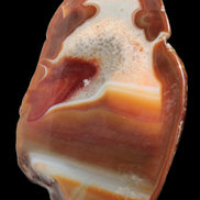 Agate banded lavender slice from Brazil 747g - Rocks and Things Store