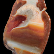 Agate banded lavender slice from Brazil 747g - Rocks and Things Store