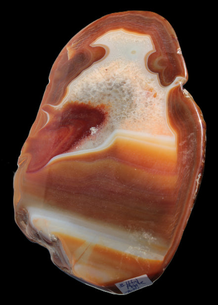 Agate banded lavender slice from Brazil 747g - Rocks and Things Store