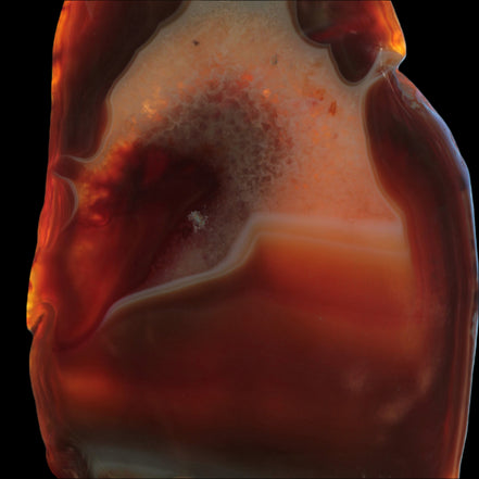 Agate banded lavender slice from Brazil 747g - Rocks and Things Store