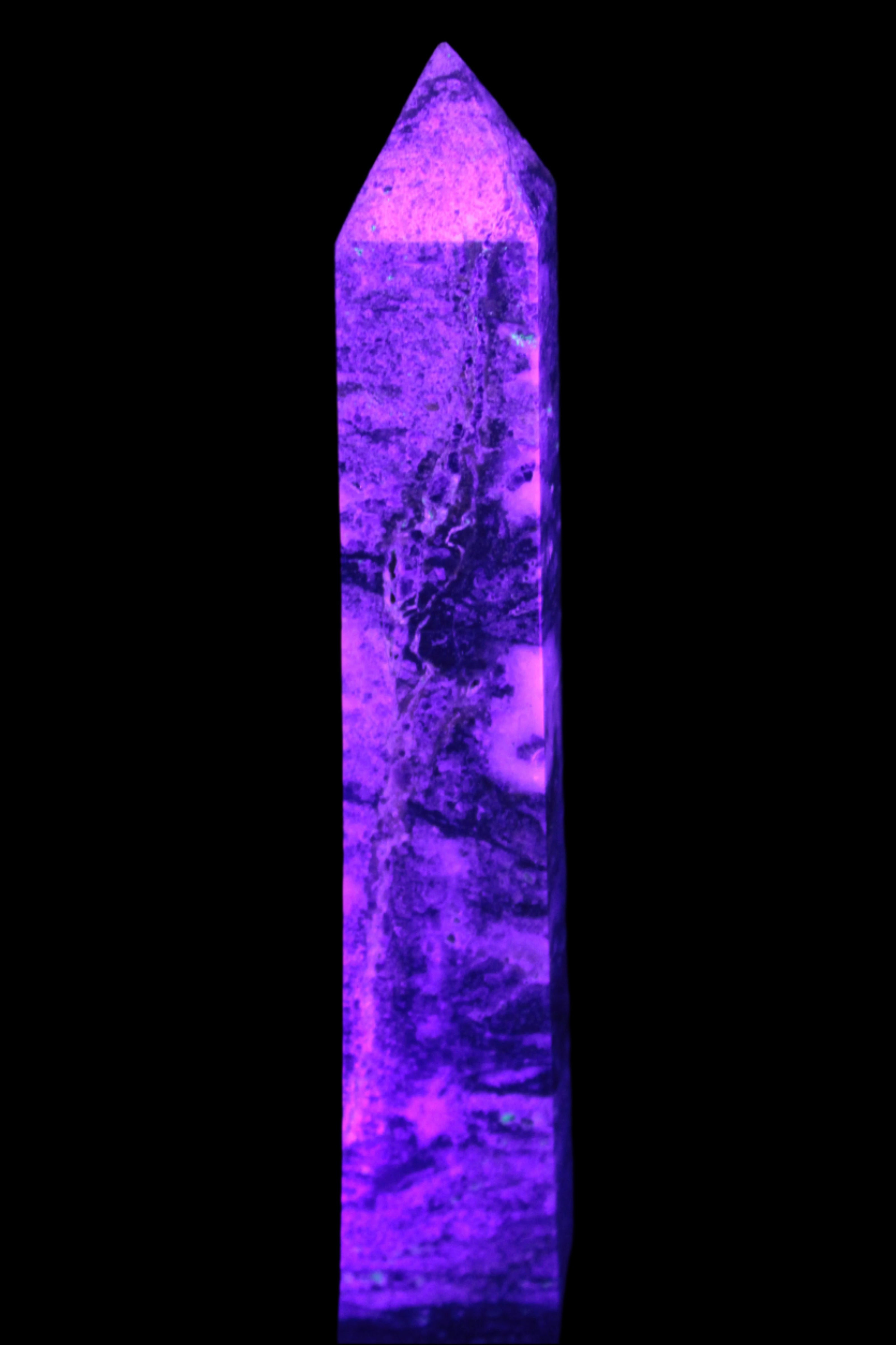 Purple Fluorite obelisk 715g Rocks and Things