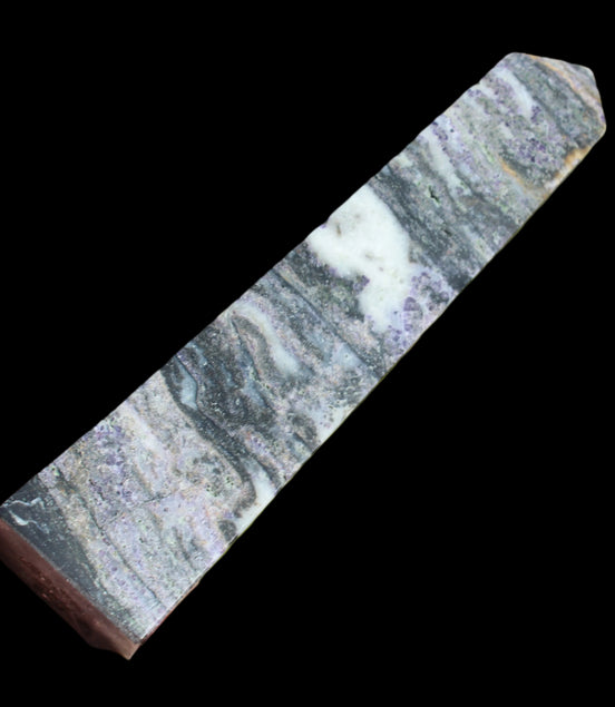 Purple Fluorite obelisk 715g in sunlight - Rocks and Things Store