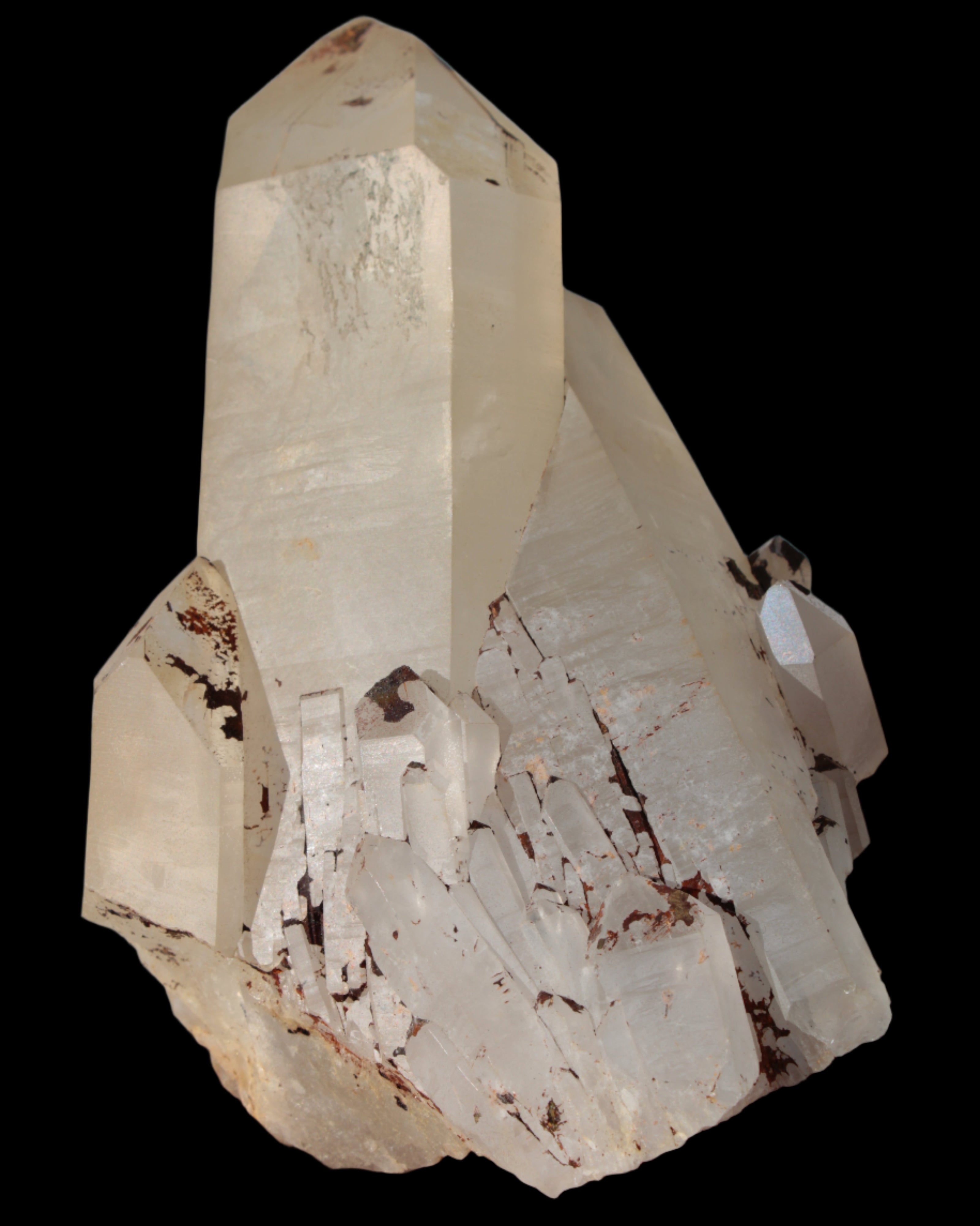 Quartz crystal cluster 1370g in sunlight - Rocks and Things Store